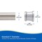 Kenney Mfg Twist & Fit No Tools Tension Shower Curtain Rod, 42-72in, Brushed Nickel KN609C/18HUS - alternate 4